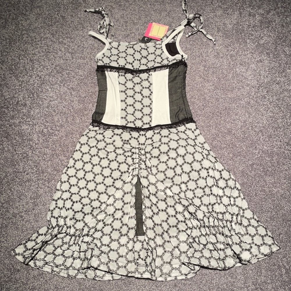 NWT Save The Queen Black & White Girls Dress